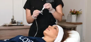 Paciente recibiendo un tratamiento de oxigenoterapia